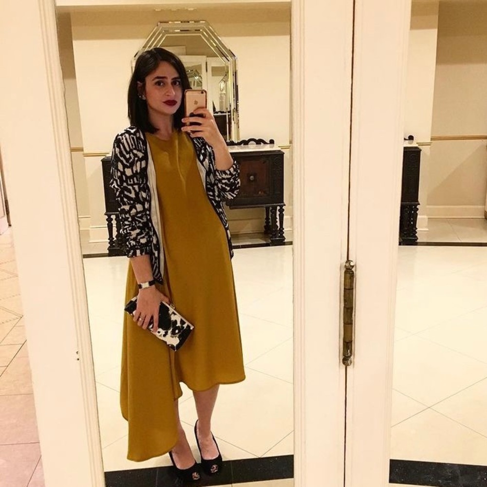 Marigold Mimu Maxi Cascade dress